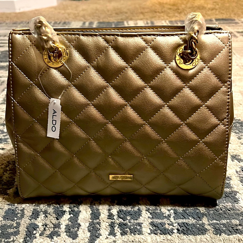 Aldo Champagne Gold Color Shoulder Bag